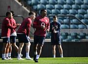 8 March 2024; Immanuel Feyi-Waboso during an England rugby captain's run at Twickenham Stadium in London, England. Photo by Harry Murphy/Sportsfile
