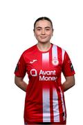 7 March 2024; Kate Nugent during a Sligo Rovers FC squad portrait session at The Showgrounds in Sligo. Photo by Stephen McCarthy/Sportsfile