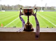 8 March 2024; The Giles Cup before the 2024 Ladies HEC Giles Cup final match between Maynooth University and MTU Kerry at MTU Cork. Photo by Stephen Marken/Sportsfile