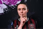 5 March 2024; Lisa Murphy during a Bohemians squad portrait session at DCU Sports Complex in Dublin. Photo by Piaras Ó Mídheach/Sportsfile