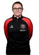 5 March 2024; Kit and operations manager Emma McDonagh during a Bohemians squad portrait session at DCU Sports Complex in Dublin. Photo by Piaras Ó Mídheach/Sportsfile