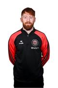 5 March 2024; Analyst Adam Brady Moriarty during a Bohemians squad portrait session at DCU Sports Complex in Dublin. Photo by Piaras Ó Mídheach/Sportsfile