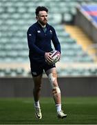 8 March 2024; Hugo Keenan during an Ireland rugby captain's run at Twickenham Stadium in London, England. Photo by Harry Murphy/Sportsfile