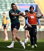 8 March 2024; James Lowe during an Ireland rugby captain's run at Twickenham Stadium in London, England. Photo by Harry Murphy/Sportsfile