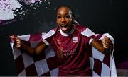 6 March 2024; Eve Dossen during a Galway United FC squad portrait session at The Galmont Hotel in Galway. Photo by Seb Daly/Sportsfile