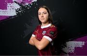 6 March 2024; Heather Loomes during a Galway United FC squad portrait session at The Galmont Hotel in Galway. Photo by Seb Daly/Sportsfile