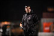 8 March 2024; Bohemians manager Declan Devine during the SSE Airtricity Men's Premier Division match between Bohemians and Shelbourne at Dalymount Park in Dublin. Photo by Stephen McCarthy/Sportsfile