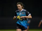 8 March 2024; Ella Moyles of Maynooth University after her side's defeat in the 2024 Ladies HEC Giles Cup final match between Maynooth University and MTU Kerry at MTU Cork. Photo by Stephen Marken/Sportsfile