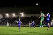 8 March 2024; A general view of the action during the SSE Airtricity Men's First Division match between Treaty United and Bray Wanderers at Markets Field in Limerick. Photo by Michael P Ryan/Sportsfile