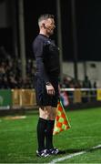 8 March 2024; Assistant referee Jonathan Hennessy during the SSE Airtricity Men's First Division match between Treaty United and Bray Wanderers at Markets Field in Limerick. Photo by Michael P Ryan/Sportsfile