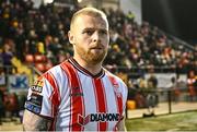 8 March 2024; Mark Connolly of Derry City before the SSE Airtricity Men's Premier Division match between Derry City and Waterford at The Ryan McBride Brandywell Stadium in Derry. Photo by Ramsey Cardy/Sportsfile