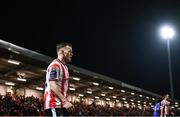 8 March 2024; Ben Doherty of Derry City during the SSE Airtricity Men's Premier Division match between Derry City and Waterford at The Ryan McBride Brandywell Stadium in Derry. Photo by Ramsey Cardy/Sportsfile