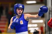 9 March 2024; Chelsey Heijnen of Netherlands during their Women's 60kg semi-finals bout against Miroslava Jedinakova of Slovakia during day seven at the Paris 2024 Olympic Boxing Qualification Tournament at E-Work Arena in Busto Arsizio, Italy. Photo by Ben McShane/Sportsfile