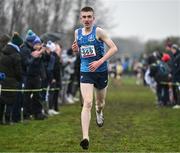 9 March 2024; Leo Murray of Douglas CS, Cork, on his way to finishing second in  the inter boys 5000m during the 123.ie All Ireland Schools Cross Country Championships at Tymon Park in Tallaght, Dublin. Photo by Sam Barnes/Sportsfile