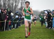 9 March 2024; Ryan Vickers of St Brendans Killarney, Kerry, competes in the minor boys 2500m during the 123.ie All Ireland Schools Cross Country Championships at Tymon Park in Tallaght, Dublin. Photo by Sam Barnes/Sportsfile