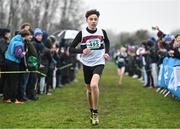 9 March 2024; Evan Tosh of Belfast Royal Academy, on his way to finishing second in the junior boys 3500m during the 123.ie All Ireland Schools Cross Country Championships at Tymon Park in Tallaght, Dublin. Photo by Sam Barnes/Sportsfile