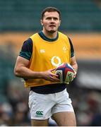 9 March 2024; Jacob Stockdale of Ireland before the Guinness Six Nations Rugby Championship match between England and Ireland at Twickenham Stadium in London, England. Photo by David Fitzgerald/Sportsfile