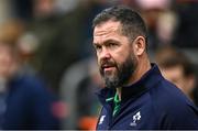 9 March 2024; Ireland head coach Andy Farrell before the Guinness Six Nations Rugby Championship match between England and Ireland at Twickenham Stadium in London, England. Photo by Harry Murphy/Sportsfile