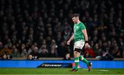 9 March 2024; Peter O’Mahony of Ireland leaves the pitch after being shown a yellow card during the Guinness Six Nations Rugby Championship match between England and Ireland at Twickenham Stadium in London, England. Photo by Harry Murphy/Sportsfile