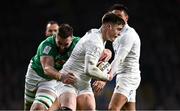 9 March 2024; Tommy Freeman of England is tackled by Jack Conan of Ireland during the Guinness Six Nations Rugby Championship match between England and Ireland at Twickenham Stadium in London, England. Photo by Harry Murphy/Sportsfile