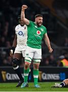 9 March 2024; Jack Conan of Ireland celebrates during the Guinness Six Nations Rugby Championship match between England and Ireland at Twickenham Stadium in London, England. Photo by David Fitzgerald/Sportsfile
