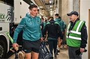 9 March 2024; Gearoid Hegarty of Limerick arrives before the Allianz Hurling League Division 1 Group B match between Limerick and Tipperary at SuperValu Páirc Uí Chaoimh in Cork. Photo by Seb Daly/Sportsfile