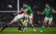9 March 2024; Robbie Henshaw of Ireland is tackled by Ollie Chessum of England during the Guinness Six Nations Rugby Championship match between England and Ireland at Twickenham Stadium in London, England. Photo by Harry Murphy/Sportsfile