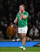 9 March 2024; Finlay Bealham of Ireland after the Guinness Six Nations Rugby Championship match between England and Ireland at Twickenham Stadium in London, England. Photo by Harry Murphy/Sportsfile