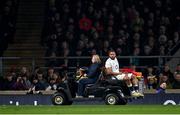 9 March 2024; Chandler Cunningham-South of England leaves the pitch with an injury during the Guinness Six Nations Rugby Championship match between England and Ireland at Twickenham Stadium in London, England. Photo by David Fitzgerald/Sportsfile