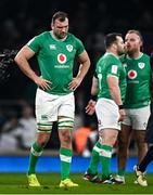 9 March 2024; Tadhg Beirne of Ireland after his side's defeat in the Guinness Six Nations Rugby Championship match between England and Ireland at Twickenham Stadium in London, England. Photo by Harry Murphy/Sportsfile