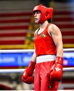 9 March 2024; Grainne Walsh of Ireland before their Women's 66kg Round of 16 bout against Asiko Friza Anyango of Kenya during day seven at the Paris 2024 Olympic Boxing Qualification Tournament at E-Work Arena in Busto Arsizio, Italy. Photo by Ben McShane/Sportsfile