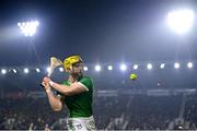 9 March 2024; Seamus Flanagan of Limerick scores a point during the Allianz Hurling League Division 1 Group B match between Limerick and Tipperary at SuperValu Páirc Uí Chaoimh in Cork. Photo by Seb Daly/Sportsfile