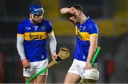 9 March 2024; Craig Morgan, right, and Conor Bowe of Tipperary after their side's defeat in the Allianz Hurling League Division 1 Group B match between Limerick and Tipperary at SuperValu Páirc Uí Chaoimh in Cork. Photo by Seb Daly/Sportsfile