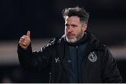 9 March 2024; Shamrock Rovers manager Stephen Bradley after his side's draw in the SSE Airtricity Men's Premier Division match between Sligo Rovers and Shamrock Rovers at The Showgrounds in Sligo. Photo by Stephen McCarthy/Sportsfile