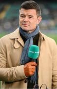 9 March 2024; Former Ireland player Brian O'Driscoll working for ITV Sport before the Guinness Six Nations Rugby Championship match between England and Ireland at Twickenham Stadium in London, England. Photo by Harry Murphy/Sportsfile