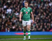 9 March 2024; Ciarán Frawley of Ireland during the Guinness Six Nations Rugby Championship match between England and Ireland at Twickenham Stadium in London, England. Photo by Harry Murphy/Sportsfile