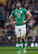 9 March 2024; Caelan Doris of Ireland during the Guinness Six Nations Rugby Championship match between England and Ireland at Twickenham Stadium in London, England. Photo by Harry Murphy/Sportsfile