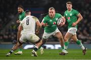 9 March 2024; Finlay Bealham of Ireland in action against Ben Earl of England during the Guinness Six Nations Rugby Championship match between England and Ireland at Twickenham Stadium in London, England. Photo by David Fitzgerald/Sportsfile
