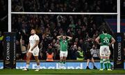 9 March 2024; Conor Murray of Ireland, centre, after his side's defeat in the Guinness Six Nations Rugby Championship match between England and Ireland at Twickenham Stadium in London, England. Photo by Harry Murphy/Sportsfile