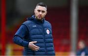9 March 2024; Shelbourne manager Eoin Wearen before the SSE Airtricity Women's Premier Division match between Shelbourne and Sligo Rovers at Tolka Park in Dublin. Photo by Tyler Miller/Sportsfile