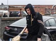 10 March 2024; Eoin Cody of Kilkenny arrives before the Allianz Hurling League Division 1 Group A match between Clare and Kilkenny at Cusack Park in Ennis, Clare. Photo by John Sheridan/Sportsfile