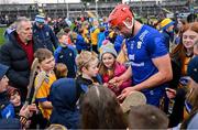 10 March 2024; Peter Duggan of Clare signs autographes after the Allianz Hurling League Division 1 Group A match between Clare and Kilkenny at Cusack Park in Ennis, Clare. Photo by Ray McManus/Sportsfile