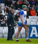 10 March 2024; Waterford manager Davy Fitzgerald issues instructions to Billy Nolan during the Allianz Hurling League Division 1 Group A match between Waterford and Wexford at Walsh Park in Waterford. Photo by Seb Daly/Sportsfile
