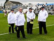 10 March 2024; Umpires before the Allianz Hurling League Division 1 Group A match between Waterford and Wexford at Walsh Park in Waterford. Photo by Seb Daly/Sportsfile