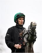 11 March 2024; Danny Mullins with Il Etait Temps on the gallops ahead of the Cheltenham Racing Festival at Prestbury Park in Cheltenham, England. Photo by David Fitzgerald/Sportsfile