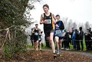 9 March 2024; Ronan Keaney of Patrician Newbridge, Kildare, competes in the junior boys 3500m during the 123.ie All Ireland Schools Cross Country Championships at Tymon Park in Tallaght, Dublin. Photo by Sam Barnes/Sportsfile