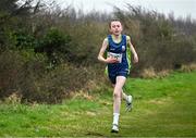 9 March 2024; Ally Duffy of Moate Community School, Westmeath, competes in the minor girls 2000m during the 123.ie All Ireland Schools Cross Country Championships at Tymon Park in Tallaght, Dublin. Photo by Sam Barnes/Sportsfile