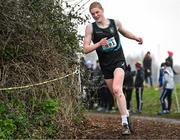 9 March 2024; Louie Woodger of Castleknock Community College, Dublin, competes in the senior boys 6000m during the 123.ie All Ireland Schools Cross Country Championships at Tymon Park in Tallaght, Dublin. Photo by Sam Barnes/Sportsfile