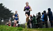 9 March 2024; Ciara Rohan of Waterpark College, Waterford, competes in the junior girls 2500m during the 123.ie All Ireland Schools Cross Country Championships at Tymon Park in Tallaght, Dublin. Photo by Sam Barnes/Sportsfile