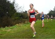 9 March 2024; Jennifer McCarthy of Dominican College Taylors Hill Galway, competes in the junior girls 2500m during the 123.ie All Ireland Schools Cross Country Championships at Tymon Park in Tallaght, Dublin. Photo by Sam Barnes/Sportsfile